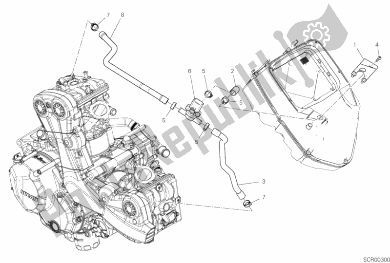Tutte le parti per il Sistema Di Aria Secondaria del Ducati Multistrada 950 S USA 2020